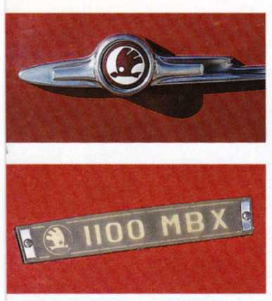 герб автомобиля skoda 1100 mbx 1969 г.
